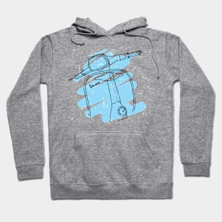 Blue Vespa Hoodie